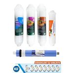 Yaman Group Water Technology JF Jammy Fılter Coconut Bazlı Kapalı Kasa Su Arıtma Filtresi 5'li Inlıne Set