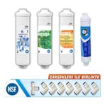 Yaman Group Waterdizayn Kapalı Kasa Su Arıtma Cihazları Için 4'lü Inline Filtre Seti