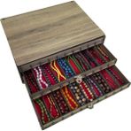 Yaman Hediyelik Kişiye Özel Ahşap Tesbih Koleksiyon Kutusu, Aksesuar Kutusu, Tesbihlik (30 Tesbihlik) - Desen-Boş Kapak