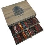 Yaman Hediyelik Kişiye Özel Ahşap Tesbih Koleksiyon Kutusu, Aksesuar Kutusu, Tesbihlik (30 Tesbihlik) - Desen-Osmanlı Arması