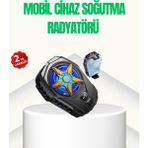 Yaman Market Oyunlar Için Güçlü Telefon Soğutucu Fan Dijital Ekranlı - KB002H-6IIF29 - Renkli
