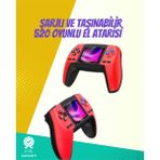 Yaman Market P5 Retro Gamepad – Kompakt Tasarım 520 Oyun Nostalji Sevenlere Özel - KB002H-6I9X84