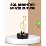 Yaman Market Sol Anahtarı Temalı Döner Müzik Kutusu Melodili Dekoratif Ürün - KB002H-6ID8N8 - Çok Renkli
