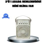 Yaman Market Taşınabilir Mini Klima Fan 3’ü 1 Arada Soğutucu Nemlendirici ve Gece Lambası - KB002H-6IB724 - Çok Renkli