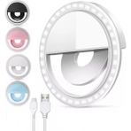 Yamantic 2020 Selfie Işığı Ring Light LED Flash Beauty Light Taşınabilir Ledli - Beyaz