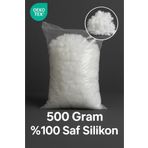 Yamesa %100 Saf Silikon 500gr Boncuk Elyaf Dolgu – Yastık, Kırlent, Yorgan Ve Oyuncak Doldurma Için