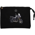 Yamha Super Tenere Siyah Clutch Astarlı Cüzdan / El Çantası - 25x18cm