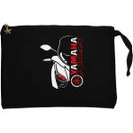 Yamha Xmax Face Siyah Clutch Astarlı Cüzdan / El Çantası - 25x18cm