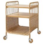 Yan sehpa, rattan, 37x53 cm