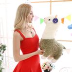 Yan123 55 cm Alpaka Peluş Oyuncak Bebek Yastık Hediye (Yurt Dışından) - Renkli