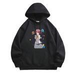 Yanami Anna/Nukumizu Kazuhiko/Komari Chika Hoodie Anime Kazak Hoodie Ceket Rahat Sweatshirt Unisex Cosplay Kapşonlu Uzun Kollu Hoodie Erkek Kadın, 3 yazın, S