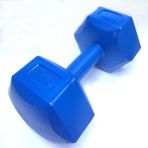 Yanaşık Spor 1 x 6 kg Plastik Dambıl - Mavi