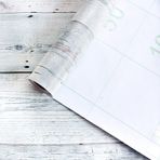 Yangfix Mavi ve gri ahşap tahta görünümlü kendinden yapışkanlı duvar kağıdı, rustik tarz, çıkarılabilir ve yapıştırılabilir, kontak kağıdı, çıkarılabilir, yapışkan arka taraf, plastik rulo, mutfak