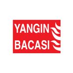 Yangın Bacası Uyarı Tabelası - 35x50 Alüminyum Kompozit Panel - Y41