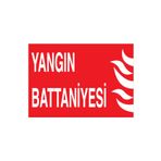 Yangın Battaniyesi Uyarı Tabelası - 70x100 Alüminyum Kompozit Panel - Y5