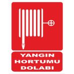 Yangın Hortumu Dolabı - Uyarı Tabela Levhası 24X34 cm Polikarbon - 24 x 34 cm - 1 Adet