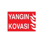 Yangın Kovası Uyarı Tabelası - 35x50 Alüminyum Kompozit Panel - Y44
