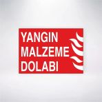 Yangın Malzeme Dolabı Sticker 20X28 Cm