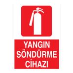Yangın Söndürme Cihazı Uyarı Tabelası - 35x50 Alüminyum Kompozit Panel - Y53