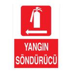 Yangın Söndürücü Uyarı Tabelası - 70x100 Alüminyum Kompozit Panel - Y55