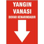 Yangın vanası, isg uyarı levhası