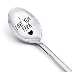 YangQian I Love You Papa Kaşık Erkekler için Hediyeler Baba Babalar Günü Hediyesi Kızından Baba Oğul Baba Torunlarından Hediye Büyükbaba için Doğum Günü Hediyeleri Takdir Hediye Fikri Büyükbaba için Oyulmuş