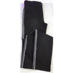 Yanı Püsküllü Tam Kalıp Pantolon - Siyah - 3XL