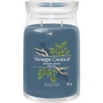 Yankee Candle Bayside Cedar Signature Büyük Mum - Mavi