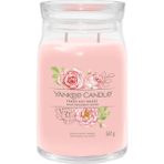 Yankee Candle Fresh Cut Roses Signature Büyük Mum - Pembe