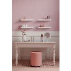 yankı-byeg 30 Cm 4lü Mat Beyaz Mdf Dekoratif Duvar Rafı Gizli Bağlantı Çiçeklik