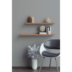 yankı-byeg 50 Cm 60 Cm 2li Safir Meşe Mdf Uçan Duvar Rafı Gizli Bağlantı Kitaplık