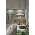 yankı-byeg 60 Cm 2li Mat Beyaz Mdf Uçan Duvar Rafı Gizli Bağlantı Kitaplık