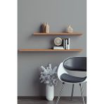 Yankı - BYEG 80 Cm 60 Cm 2li Safiir Meşe Mdf Uçan Duvar Rafı Gizli Bağlantı Kitaplık Safir Meşe