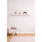 yankı-byeg 90 Cm Mat Beyaz Mdf Uçan Duvar Rafı Gizli Bağlantı Kitaplık