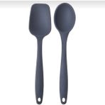 Yanmaz Yapışmaz Silikon Spatula ve Kaşık Seti 2'li