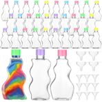 Yaomiao 30'lu Paket 70 ml Plastik Kum Sanat Şişeleri Çocuklar için Mantarlı 3 Stil Kum Sanatı Şeffaf Konteynerler Kum Sanatı Düğün Davetiyeleri Eğlenceli Sanatlar El Sanatları Malzemeleri Erkek Kız