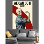 Yapabiliriz Pop Art Slogan Dekoratif Kanvas - Mdf Ahşap Tablo