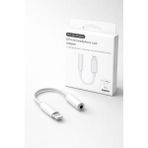 Yapax Lightning 8 Pin To 3.5 mm Kulaklık Jack Dönüştürücü Adaptör iPhone 7/8/x/11/12/13/14 Uyumlu - Beyaz