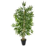 Yapay Ağaç 4 Gövdeli Bambu Ağacı 110cm 1.kalite Yapay Çiçek