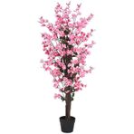 Yapay Ağaç Bahardalı Ağacı Pembe Japon Kiraz Çiçeği Sakura Çiçeği