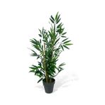 Yapay Ağaç Bambu Ağacı 3 Gövdeli 90*40cm Siyah Saksılı