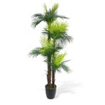 Yapay Ağaç Palmiye 4Katlı 165cm Salon Çiçeği Yapay Çiçek