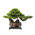 Yapay Ağaçlar Yapay Bonsai Ağacı Dikdörtgen Taban Oturma Odası Ofis Masaüstü Dekoratif Yapay Saksı Bitkileri Yapay Bonzai
