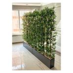 Yapay Bambu Ağacı 2 Metre Boyunda Bambu Ağaçlar 140 Cm Antrasit Gri Saksıda Çiçek Bambo antrst140
