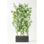 Yapay Bambu Seperatör Ahşap 50 Cm (Antrasit)