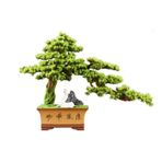 Yapay Bitkiler/İç mekan bonzai ağaçları Seramik Saksılı Yapay Bonsai Ağacı Oturma Odası Giriş Dekorasyonu Sahte Bitki Süsleri Yapay bonsai ağacı