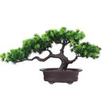 Yapay Bitkiler/İç mekan bonzai ağaçları Simülasyon Bitkiler Saksı Bitkileri İç Dekorasyon Sahte Çiçekler Çam Ağacı Ev Oturma Odası Yapay bonsai ağacı