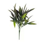 Yapay Çiçek Bambu Grass Koyu Yeşil 40Cm Demet Garnitür Aradal Dekoratif Yapay Bitki Vitrin