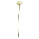 Yapay çiçek, beyaz, 51 cm, gelincik, iç-dış mekan