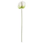 Yapay çiçek, beyaz, 66 cm, anthurium, iç-dış mekan